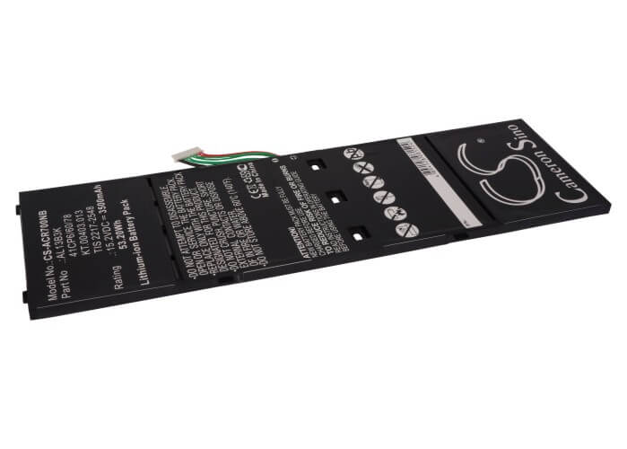 15.2V, 3500mAh, Li-ion Battery fits Acer, Aspire E15, Aspire E15 15.6", 53.2Wh