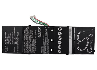 15.2V, 3500mAh, Li-ion Battery fits Gateway, Ne511, 53.2Wh