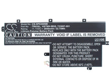 11.1V, 2950mAh, Li-Polymer Battery fits Hp, Spectre 13 X2 Pro, Spectre 13 X2 Pro(f1n04ea), 32.745Wh