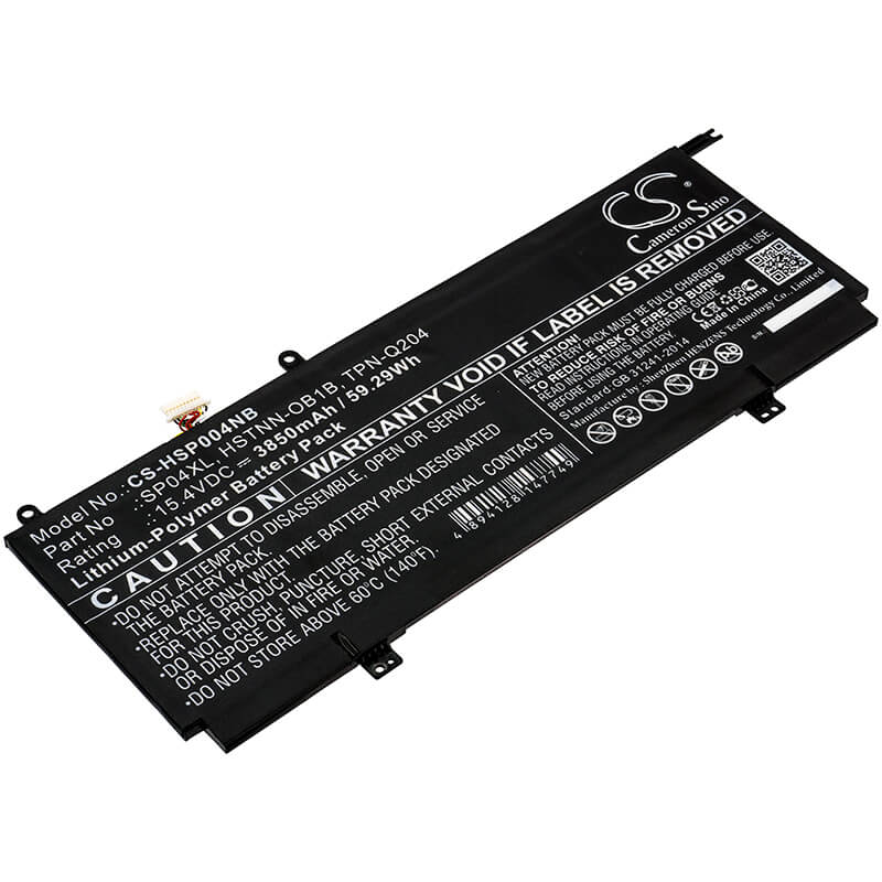 15.4V, 3850mAh, Li-Polymer Battery fits Hp, Pectre X360 13-ap0044tu, Spectre X360 13-ap0000na, 59.29Wh