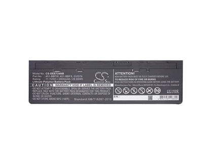11.1V, 2600mAh, Li-Polymer Battery fits Dell, Latitude 12-7000, Latitude E7240, 28.86Wh