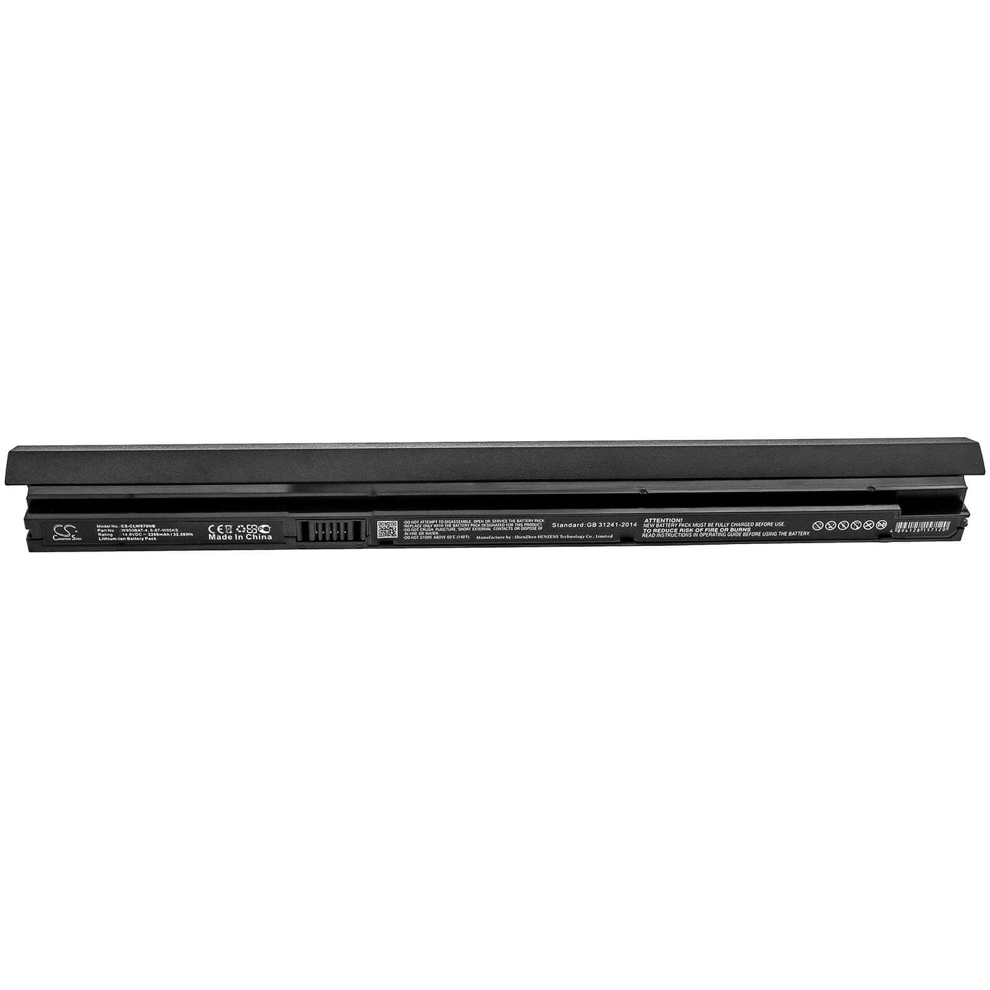 14.8V, 2200mAh, Li-ion Battery fits Clevo, Terra Mobile 1513, W940ju, 32.56Wh