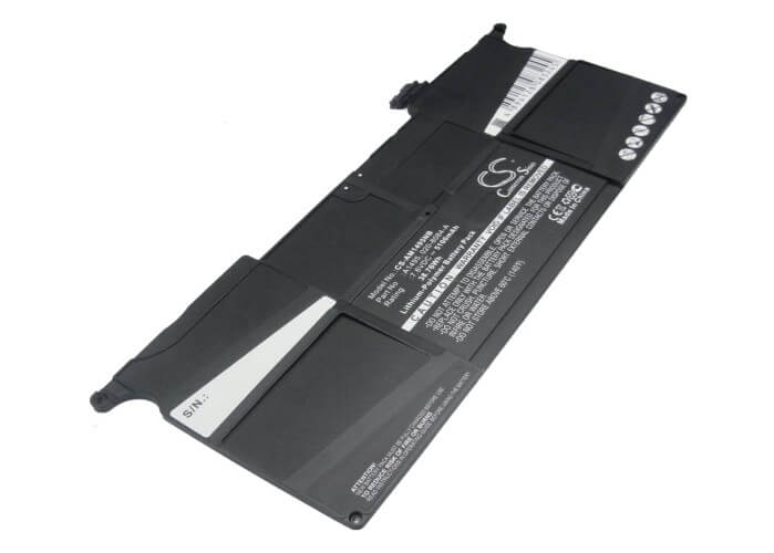 7.6V, 5100mAh, Li-Polymer Battery fits Apple, Macbook Air "core I5" 1.3 11", Macbook Air "core I7" 1.7 11", 38.76Wh