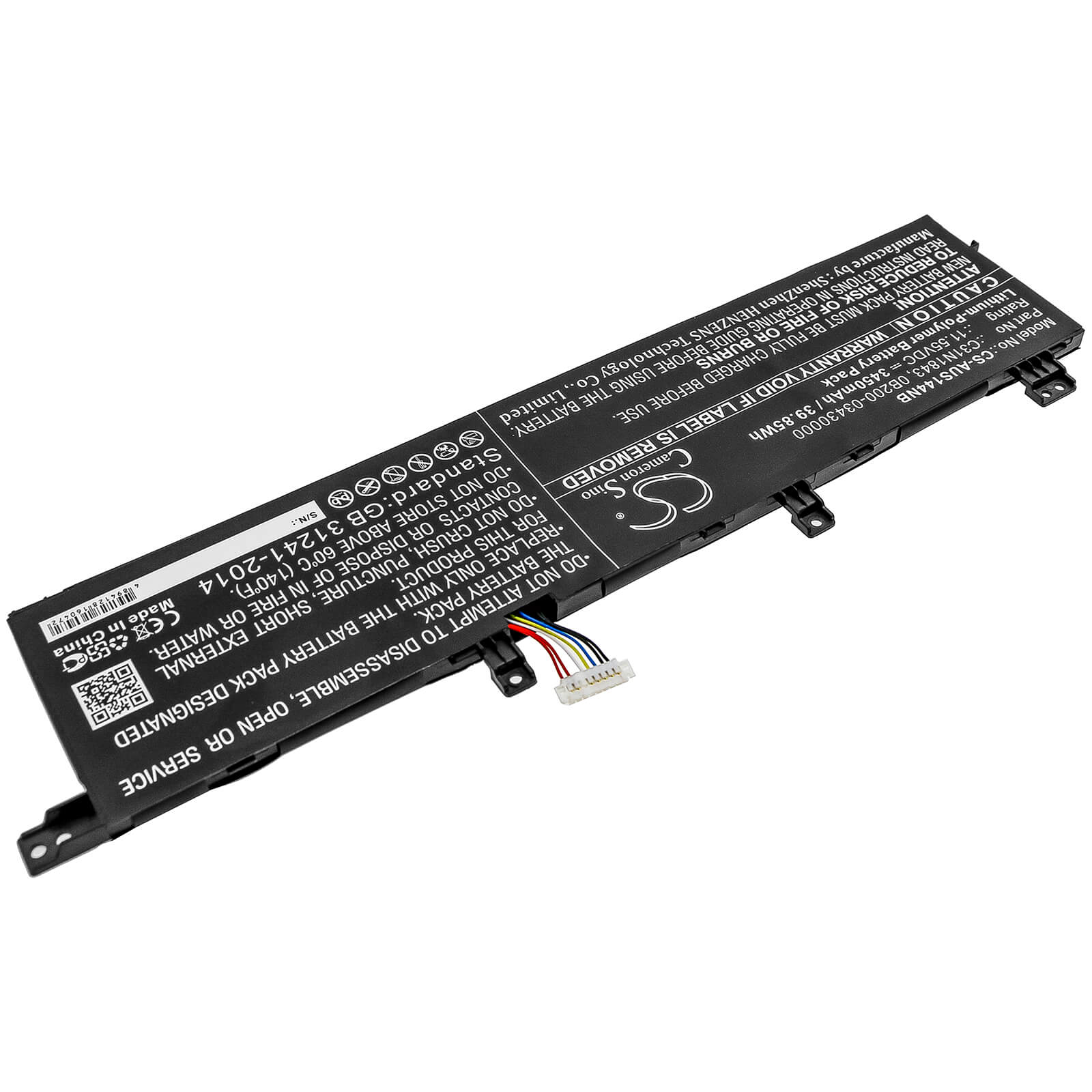 11.55V, 3450mAh, Li-Polymer Battery fits Asus, Vivobook S14 S432fa, Vivobook S14 S432fa-am030t, 39.8475Wh
