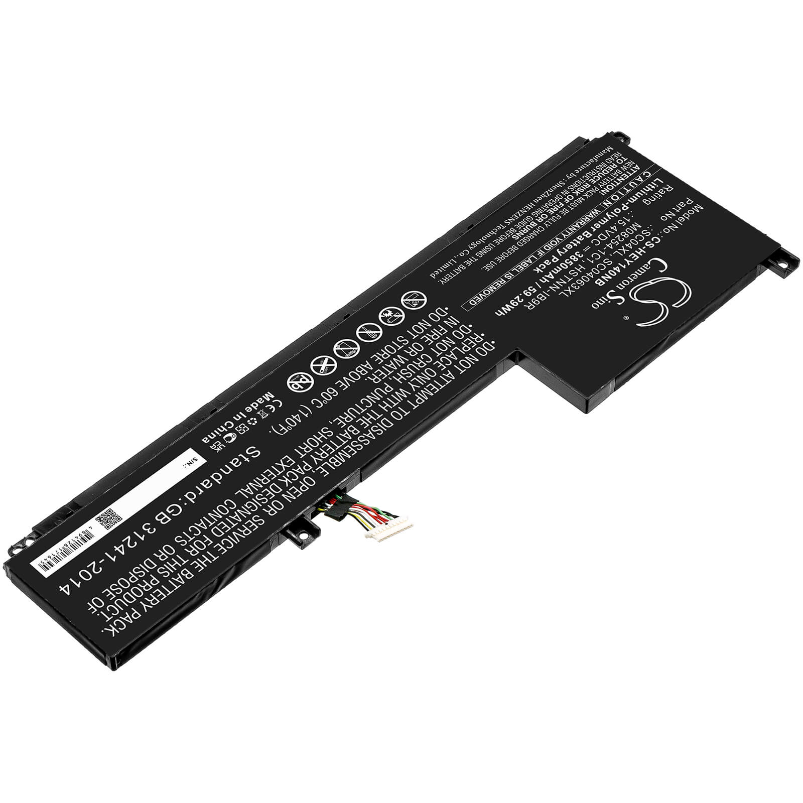 15.4V, 3850mAh, Li-Polymer Battery fits Hp, Envy 14-eb0000nf, Envy 14-eb0006nj, 59.29Wh