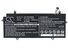 14.8V, 3350mAh, Li-Polymer Battery fits Toshiba, Portage Z30-a-1ei, Portege Z30, 49.58Wh
