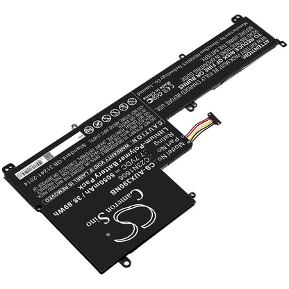 7.7V, 5050mAh, Li-Polymer Battery fits Asus, Ux390, Ux390u, 38.885Wh