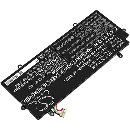 14.8V, 3300mAh, Li-Polymer Battery fits Toshiba, Cb30-102, Cb35-a3120 Chromebook, 48.84Wh