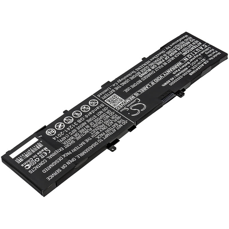 11.4V, 4000mAh, Li-Polymer Battery fits Asus, Ux310, Ux310ua, 45.6Wh