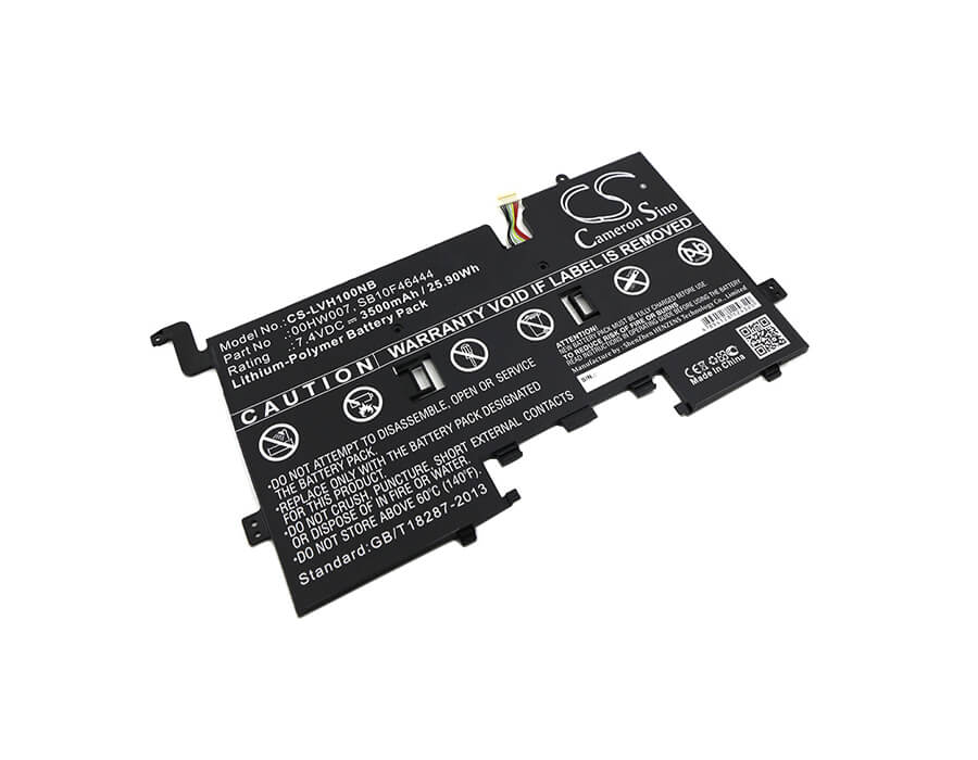 7.4V, 3500mAh, Li-Polymer Battery fits Lenovo, 20cg, 20ch, 25.9Wh