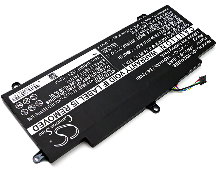 14.4V, 3800mAh, Li-ion Battery fits Toshiba, Tecra Z40-a-10k, Tecra Z40-a-10t, 54.72Wh