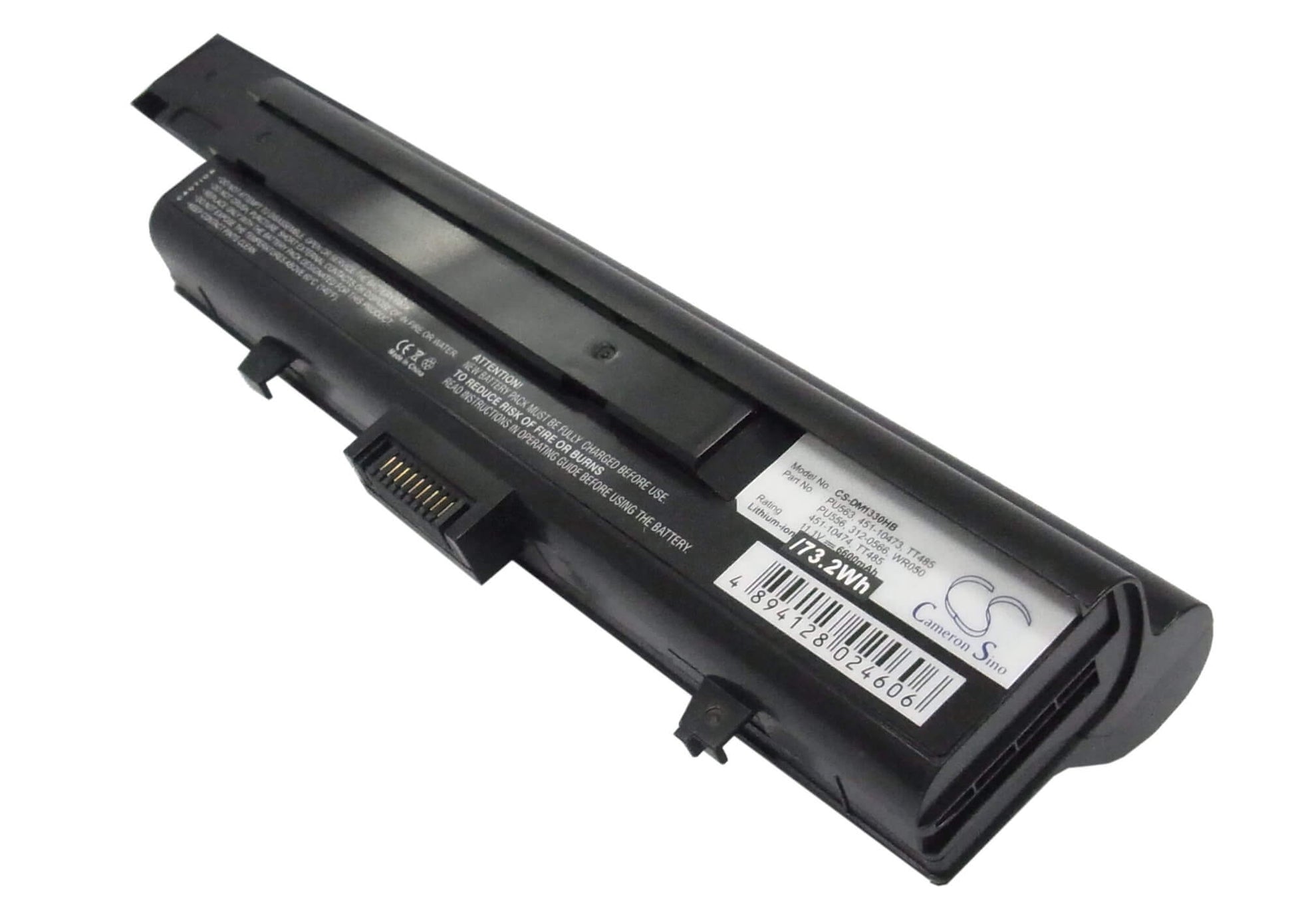 11.1V, 6600mAh, Li-ion Battery fits Dell, Inspiron 1318, Xps M1330, 73.26Wh