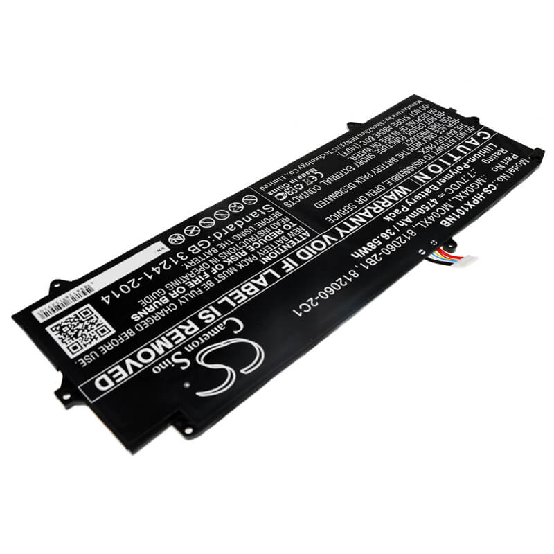 7.7V, 4750mAh, Li-Polymer Battery fits Hp, Elite X2 1012 G1, Elite X2 1012 G1(l5h05ea), 36.575Wh