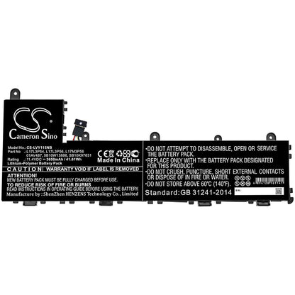 11.4V, 3650mAh, Li-Polymer Battery fits Lenovo, Thinkpad Yoga 11e 5th Gen, Tp 11e 5th Gen 20ln0005au, 41.61Wh