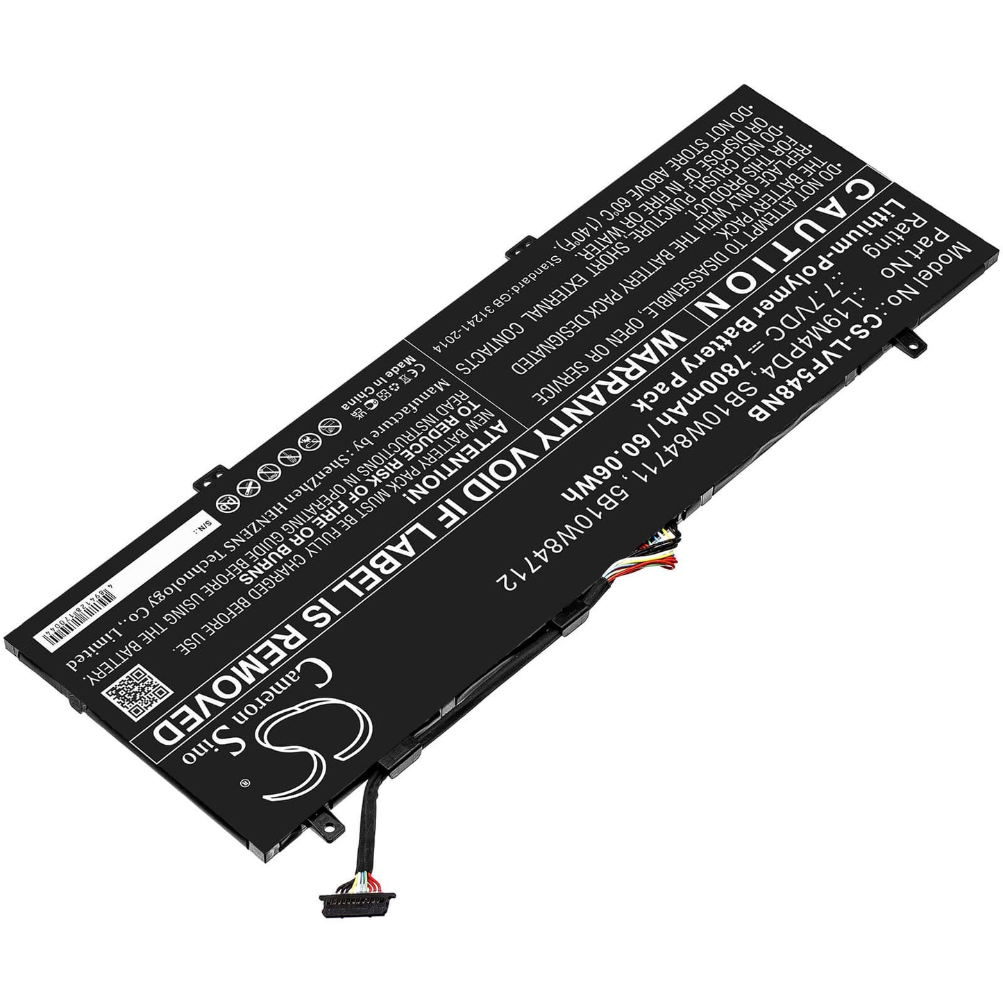 7.7V, 7800mAh, Li-Polymer Battery fits Lenovo, Flex 5g, Flex 5g-14q8cx05(81xe/82ak), 60.06Wh