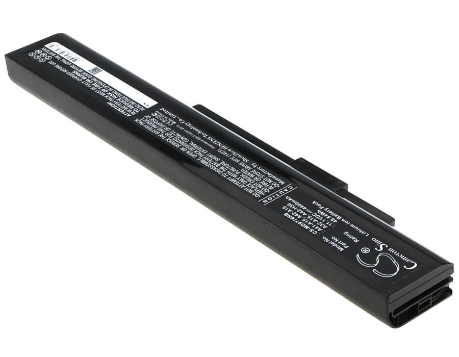 11.1V, 4400mAh, Li-ion Battery fits Medion, Akoya 6631, Akoya E6221, 48.84Wh