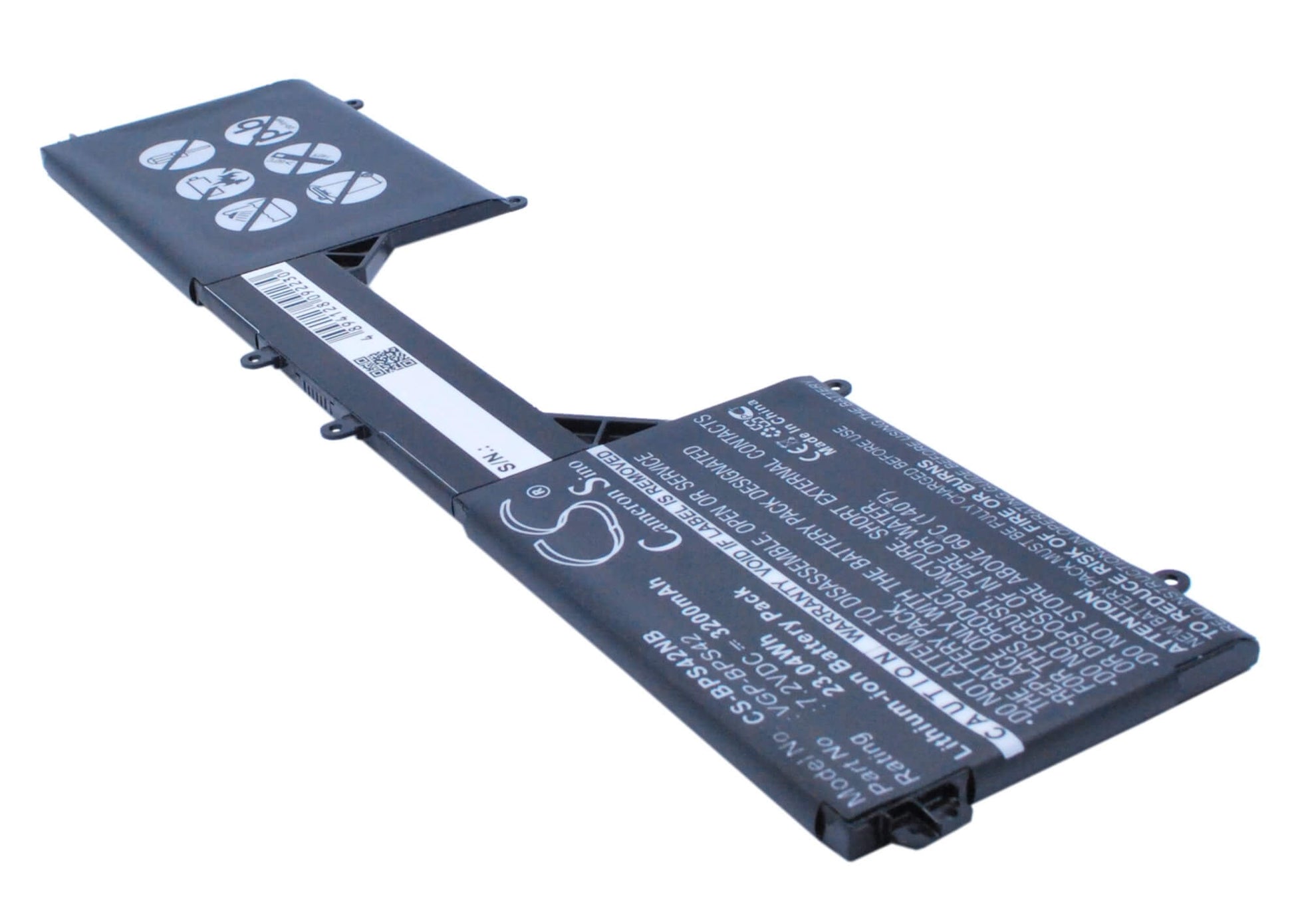 7.20V, 3200mAh, Li-ion Battery fits Sony, Svf11n14scp, Svf11n15scp, 23.04Wh