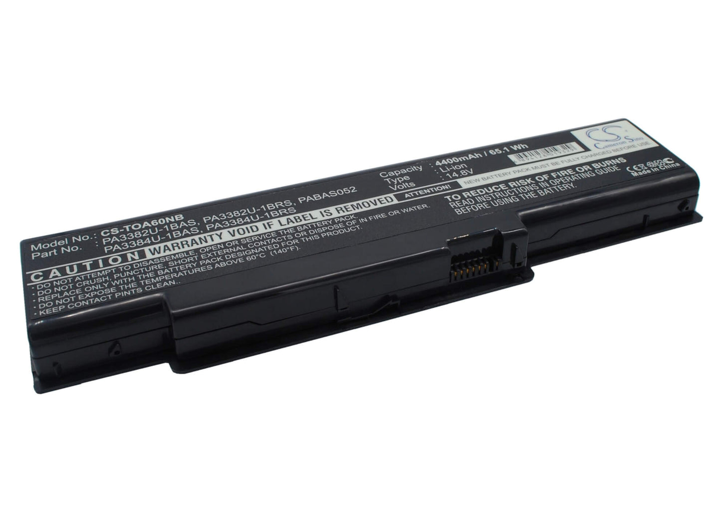 14.8V, 4400mAh, Li-ion Battery fits Toshiba, Dynabook Aw2, Dynabook Ax/2, 65.12Wh