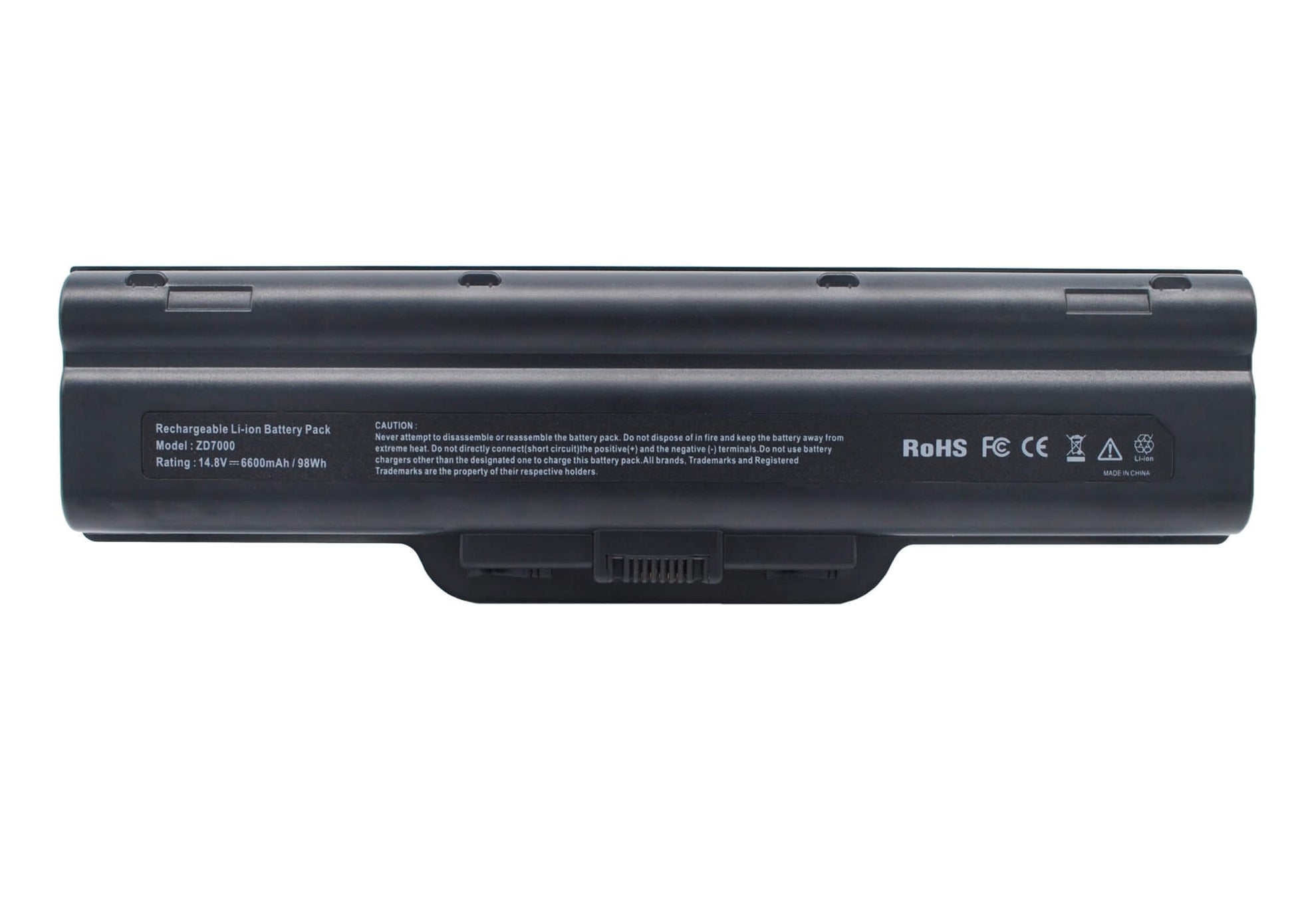 14.8V, 6600mAh, Li-ion Battery fits Hp, Center Zd8210ca, Media Center Zd7000, 97.68Wh