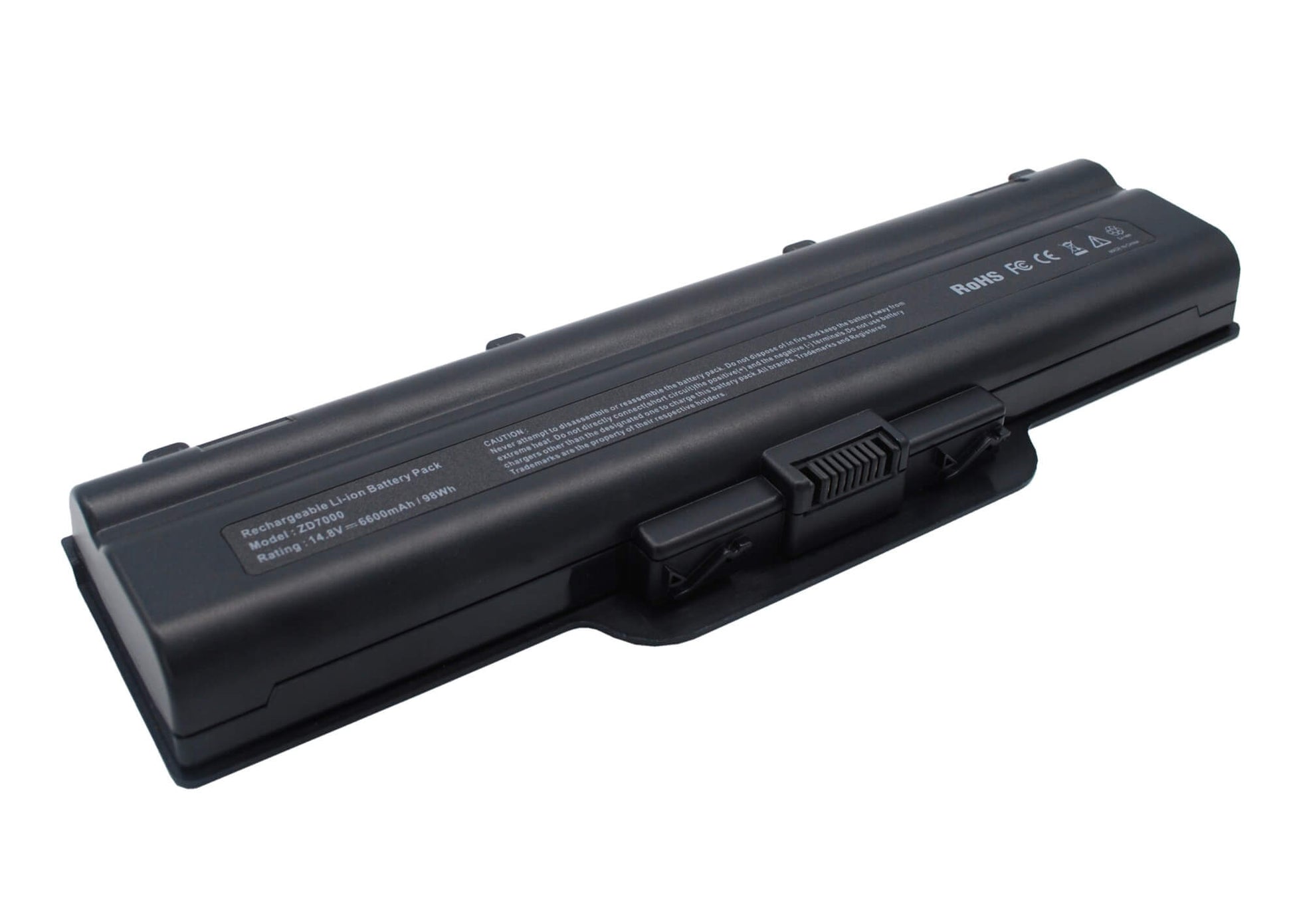 14.8V, 6600mAh, Li-ion Battery fits Hp, Center Zd8210ca, Media Center Zd7000, 97.68Wh