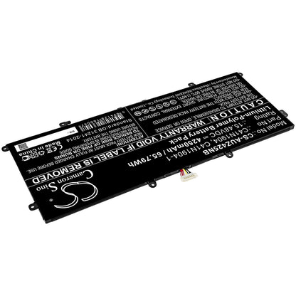 15.48V, 4250mAh, Li-Polymer Battery fits Asus, Deluxe 14s, Ux425ia, 65.79Wh