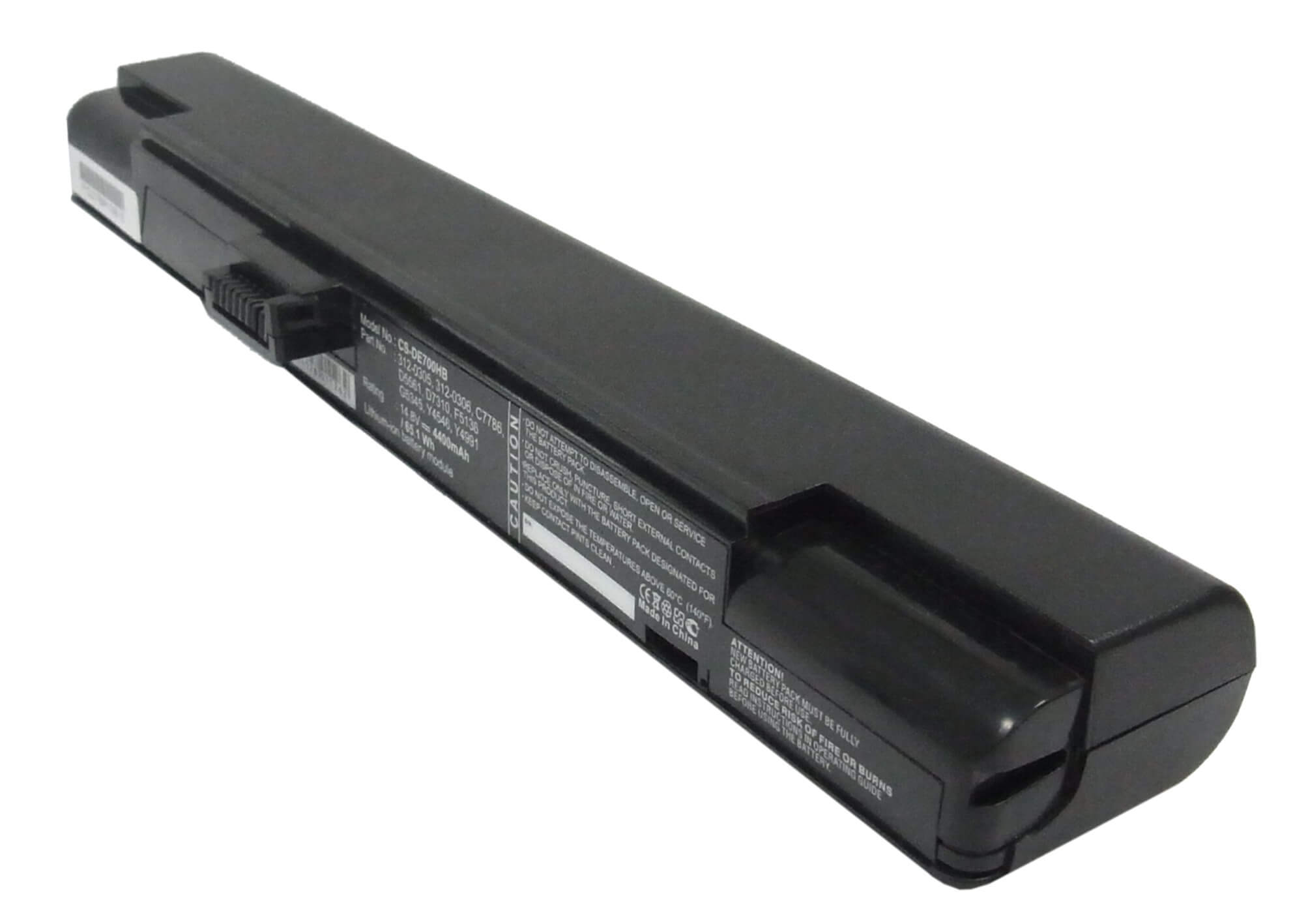 14.8V, 4400mAh, Li-ion Battery fits Dell, Inspiron 700m, Inspiron 710m, 65.12Wh