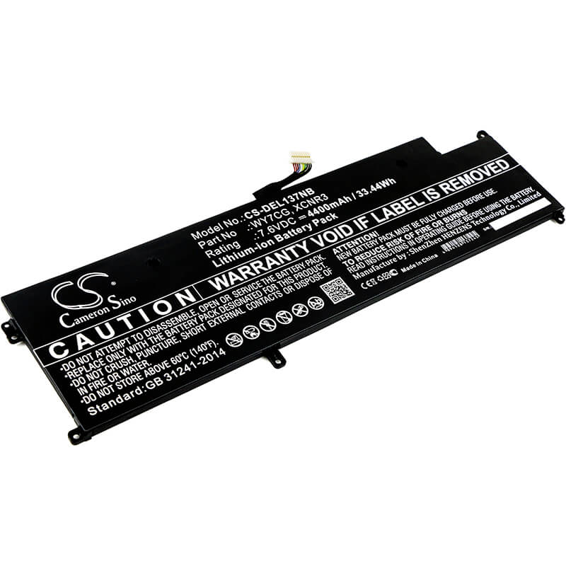 7.6V, 4400mAh, Li-ion Battery fits Dell, Latitude 13 7370, 33.44Wh