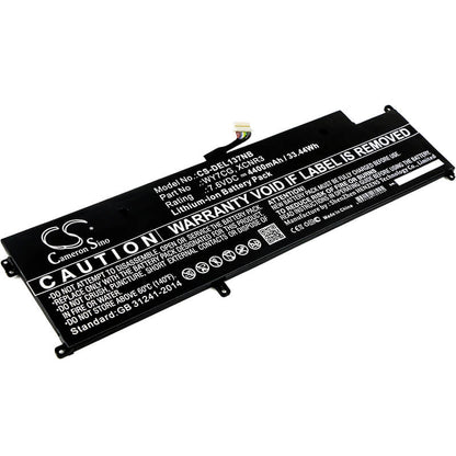 7.6V, 4400mAh, Li-ion Battery fits Dell, Latitude 13 7370, 33.44Wh