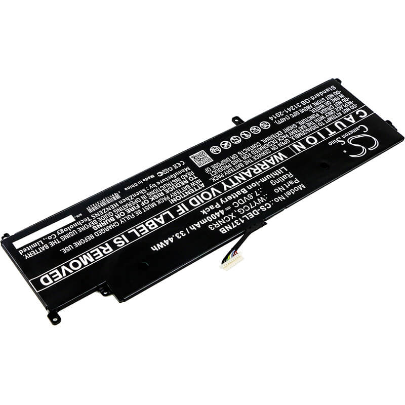 7.6V, 4400mAh, Li-ion Battery fits Dell, Latitude 13 7370, 33.44Wh