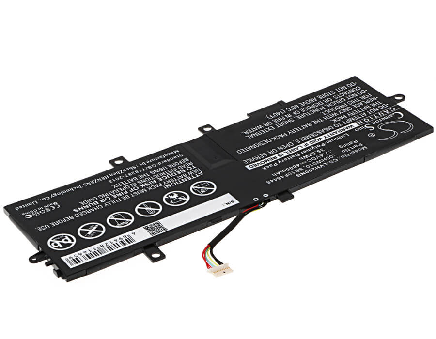 7.4V, 4800mAh, Li-Polymer Battery fits Lenovo, Thinkpad Helix 2, Thinkpad Helix(20cg004jcd), 35.52Wh