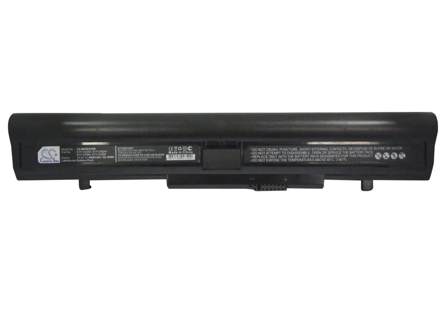 14.4V, 4400mAh, Li-ion Battery fits Medion, Akoya E6213, Akoya E6214, 63.36Wh