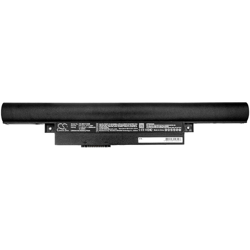 14.56V, 2600mAh, Li-ion Battery fits Medion, 0b20-01d1000m, 40050714, 37.856Wh