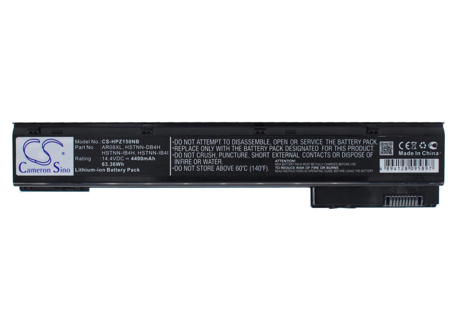 14.4V, 4400mAh, Li-ion Battery fits Hp, Zbook 15, Zbook 15 G3, 63.36Wh