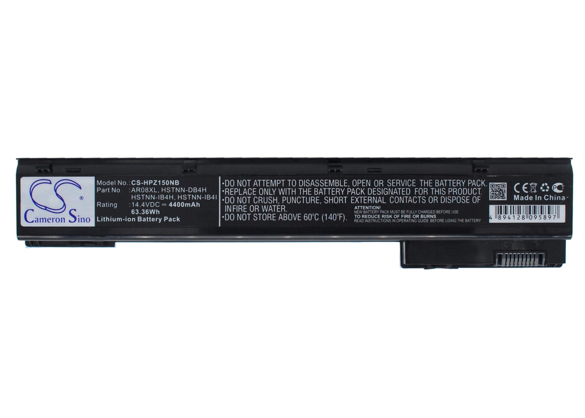 14.4V, 4400mAh, Li-ion Battery fits Hp, Zbook 15, Zbook 15 G3, 63.36Wh