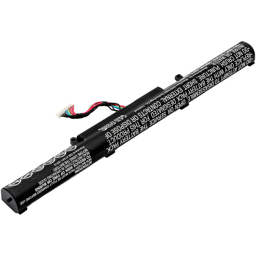 15.0V, 2600mAh, Li-ion Battery fits Asus, Gl752jw, Gl752vl, 39Wh
