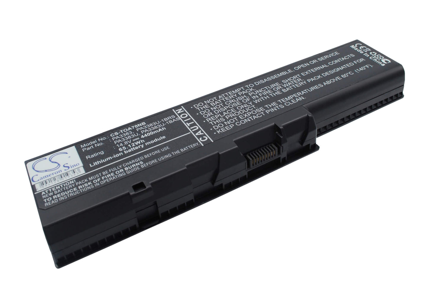 14.8V, 4400mAh, Li-ion Battery fits Toshiba, Satellite A70, Satellite A70-s2362, 65.12Wh