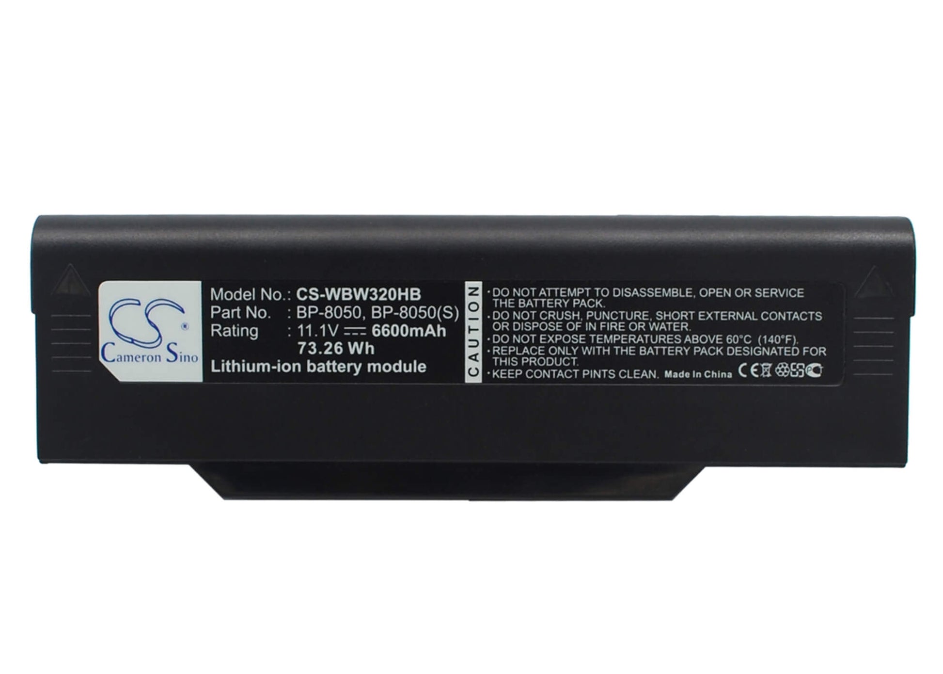 11.1V, 6600mAh, Li-ion Battery fits Mitac, 8050, 8050d, 73.26Wh