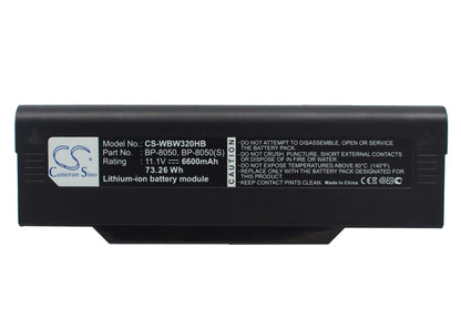 11.1V, 6600mAh, Li-ion Battery fits Fujitsu, Amilo L1310, Amilo M1420, 73.26Wh