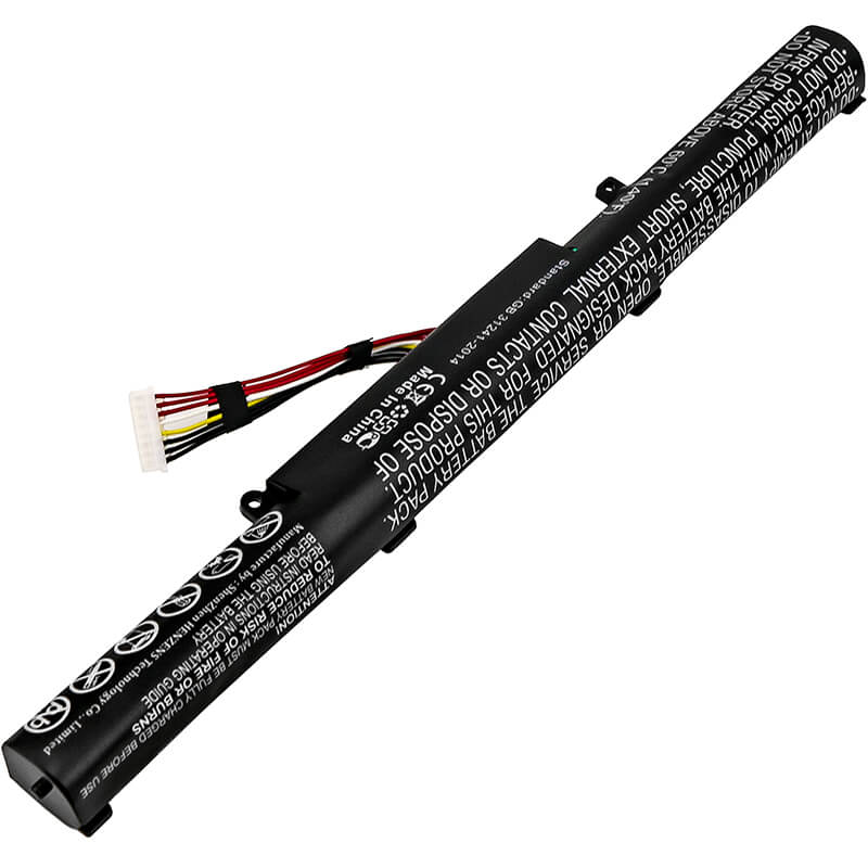 14.4V, 2600mAh, Li-ion Battery fits Asus, Gl553vd, Gl553vd-1a, 37.44Wh
