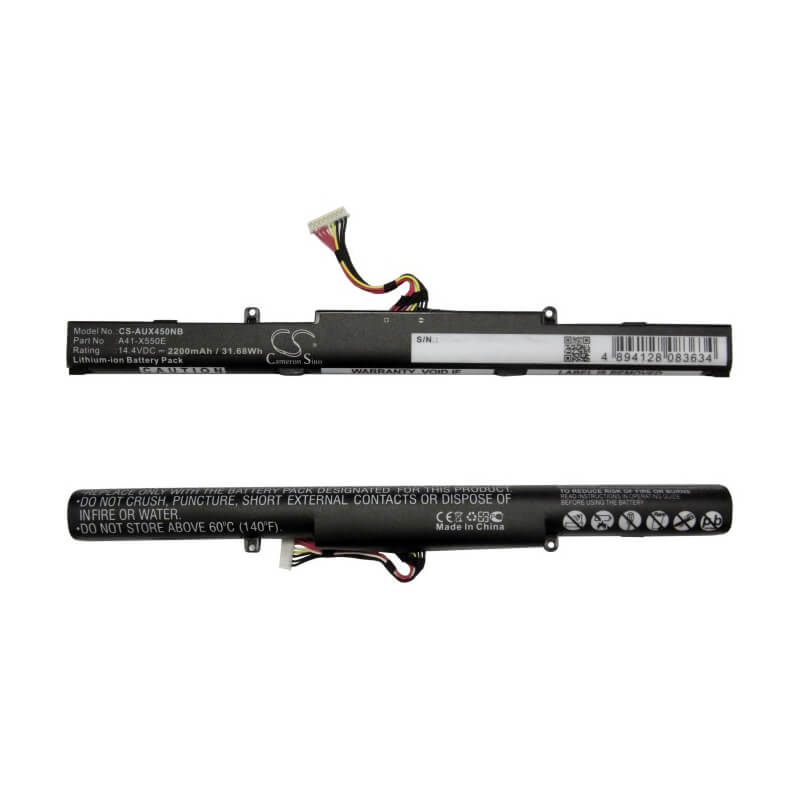 14.4V, 2200mAh, Li-ion Battery fits Asus, A450e1007cc-sl, A450e47jf-sl, 31.68Wh
