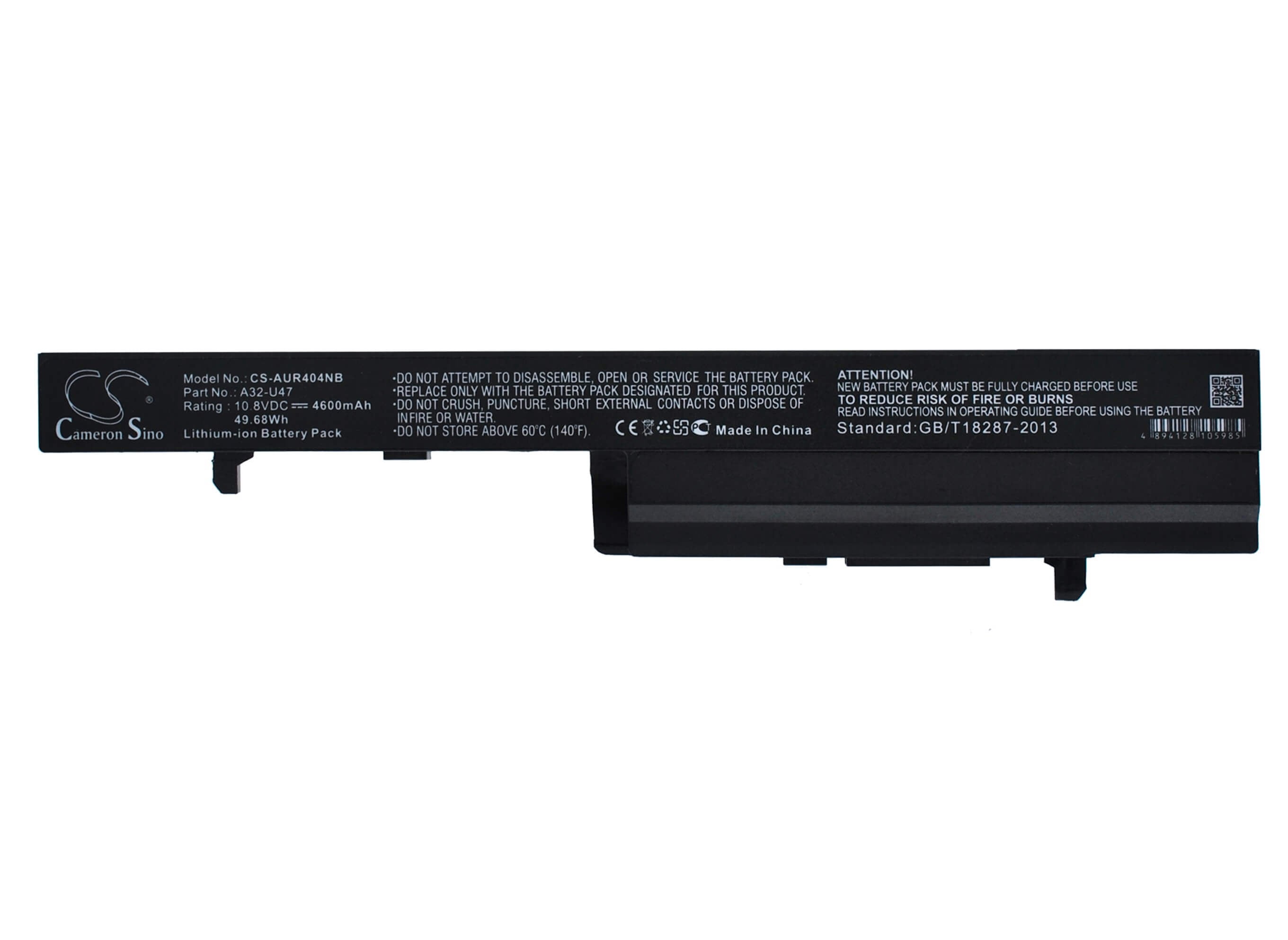 10.8V, 4600mAh, Li-ion Battery fits Asus, Q400, Q400a, 49.68Wh