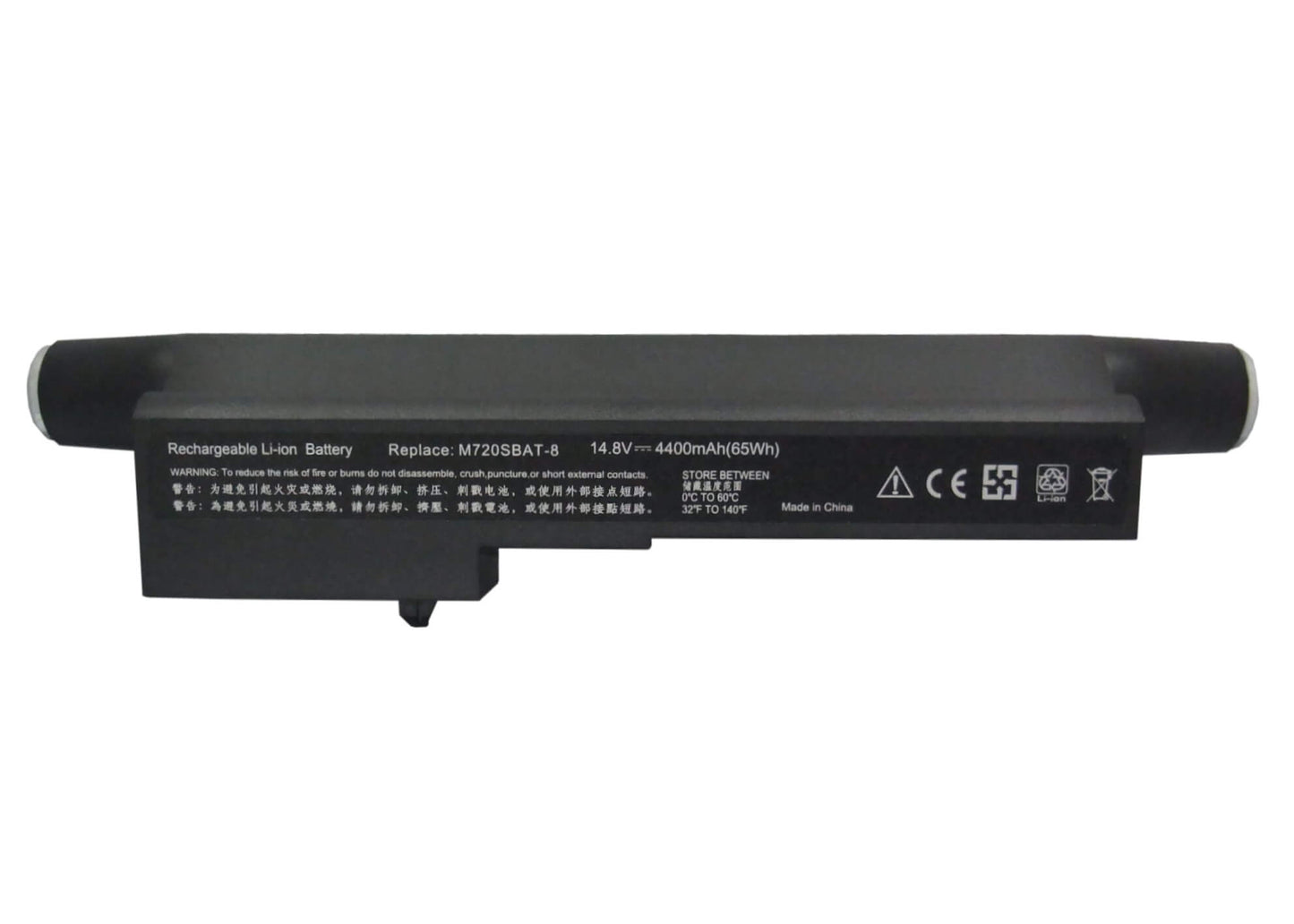14.8V, 4400mAh, Li-ion Battery fits Clevo, M72, M72x, 65.12Wh