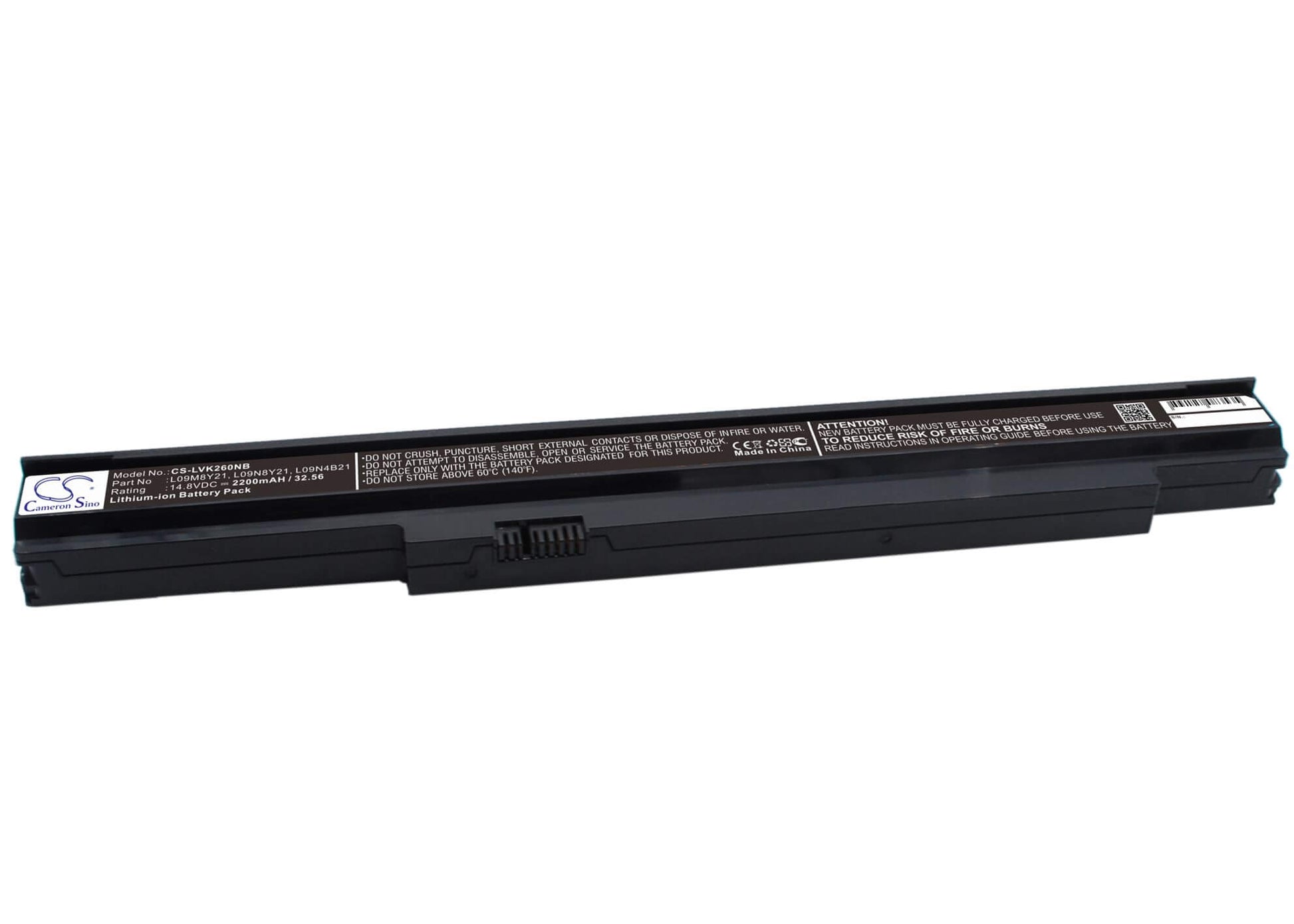 14.8V, 2200mAh, Li-ion Battery fits Lenovo, E26, K26, 32.56Wh