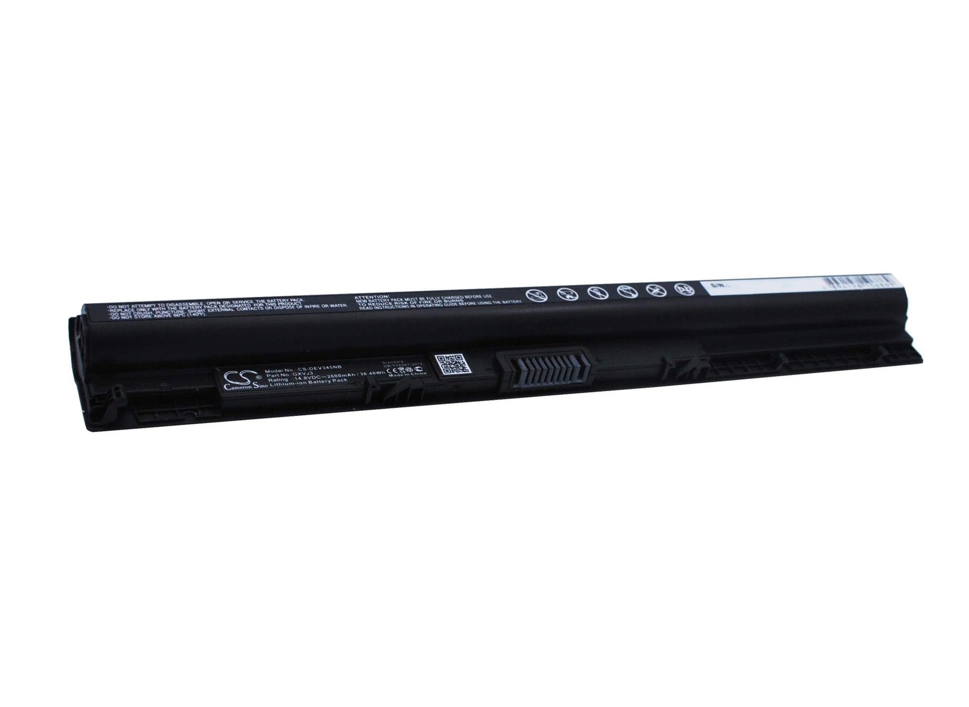 14.8V, 2600mAh, Li-ion Battery fits Dell, 14 5000(5458), 14vd-3525s, 38.48Wh