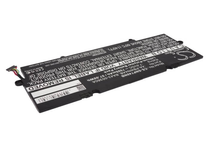 7.6V, 7500mAh, Li-Polymer Battery fits Samsung, 530u4e, 730u3e, 57Wh