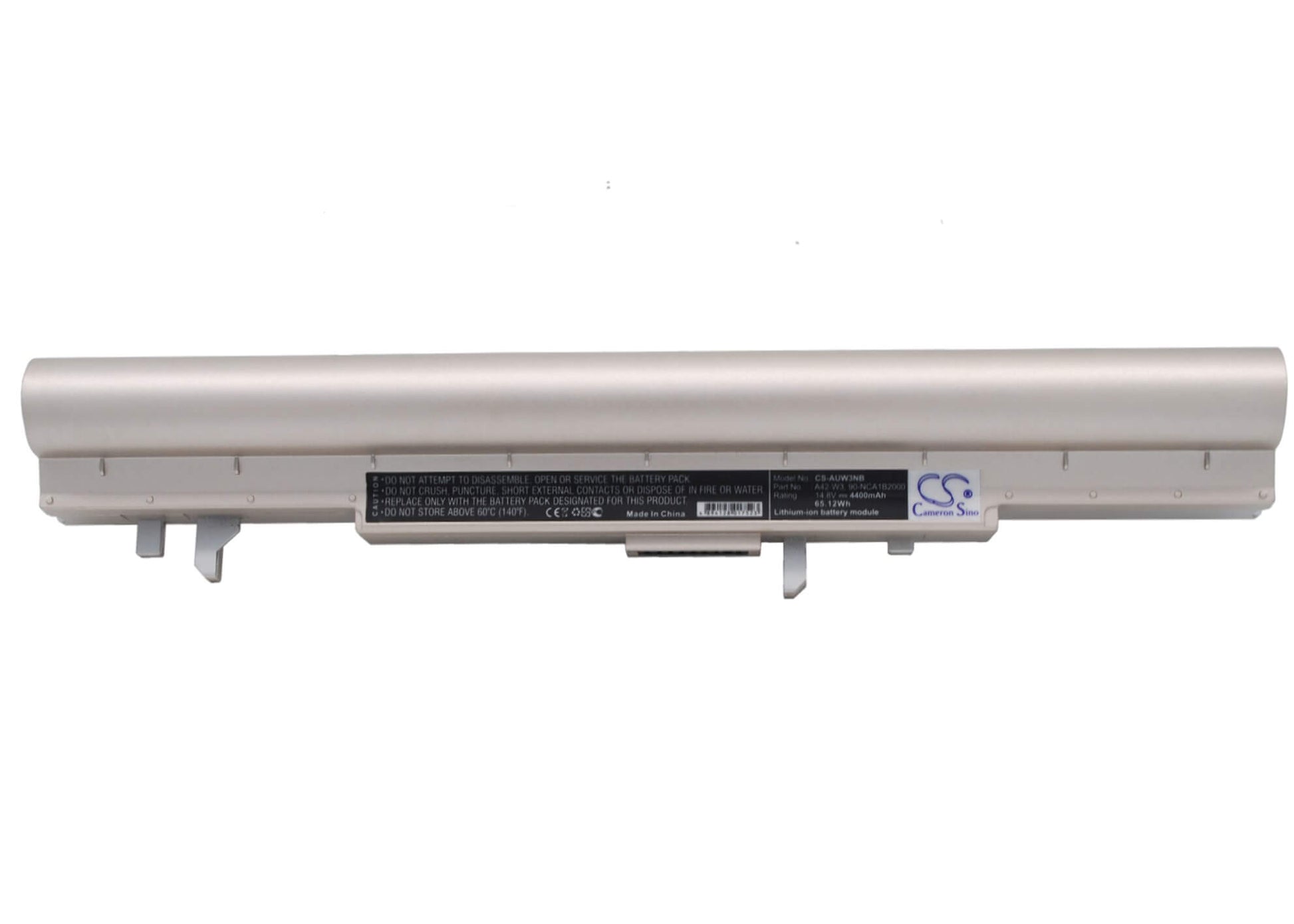 Metallic Grey, 14.8V, 4400mAh, Li-ion Battery fits Asus, W3, W3000, 65.12Wh