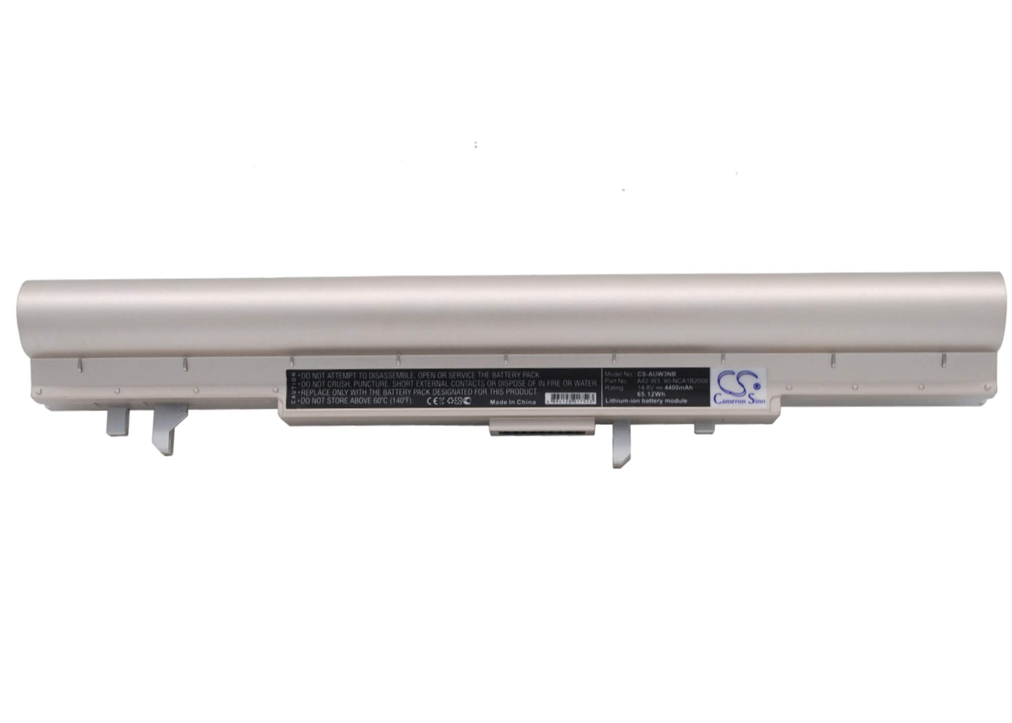Metallic Grey, 14.8V, 4400mAh, Li-ion Battery fits Asus, W3, W3000, 65.12Wh