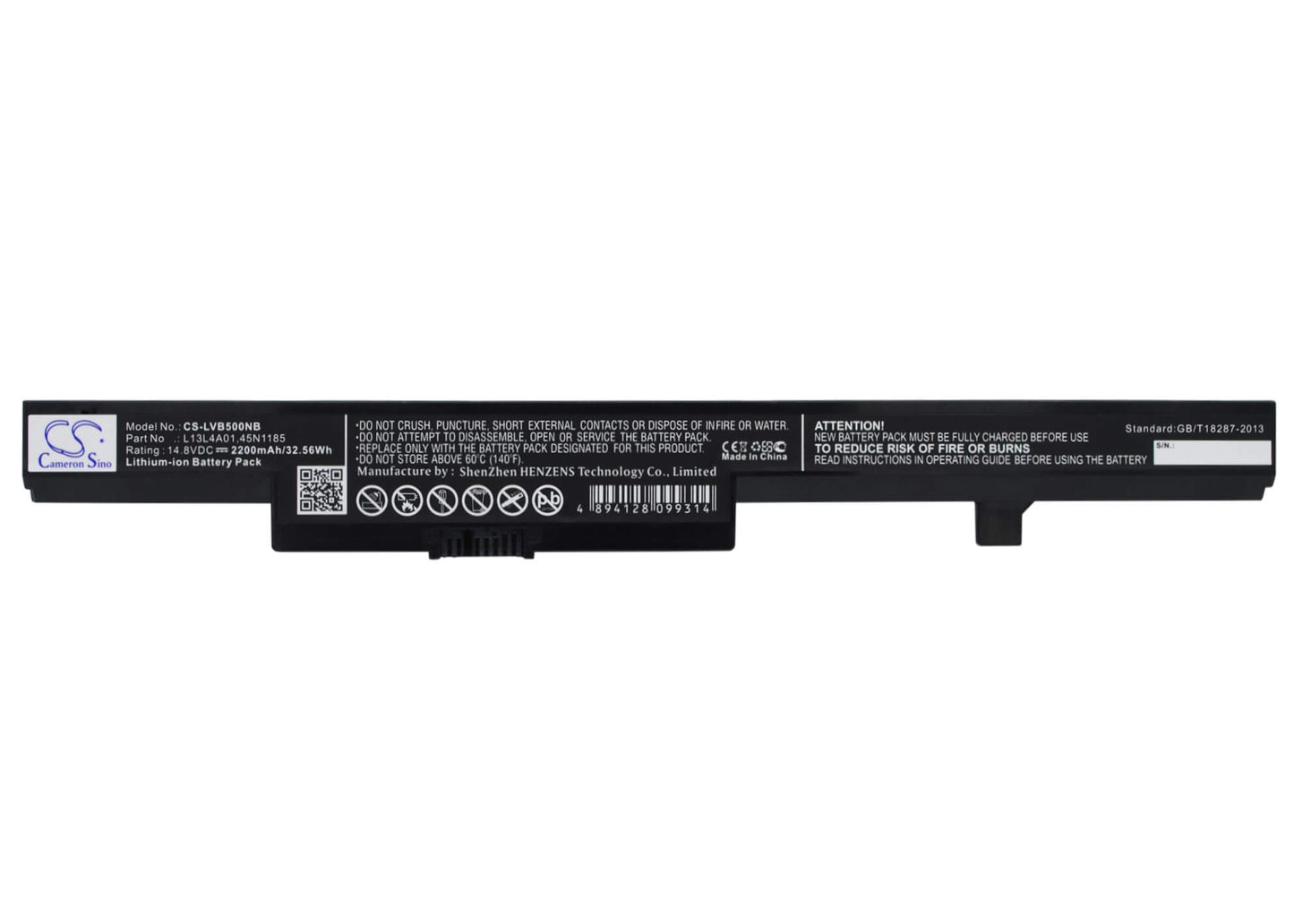 14.8V, 2200mAh, Li-ion Battery fits Lenovo, B40, B40-30, 32.56Wh