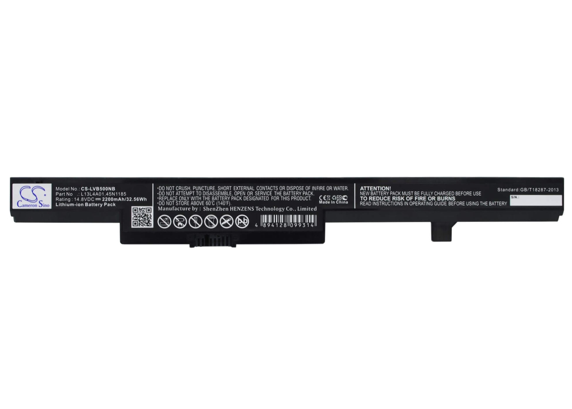 14.8V, 2200mAh, Li-ion Battery fits Lenovo, B40, B40-30, 32.56Wh
