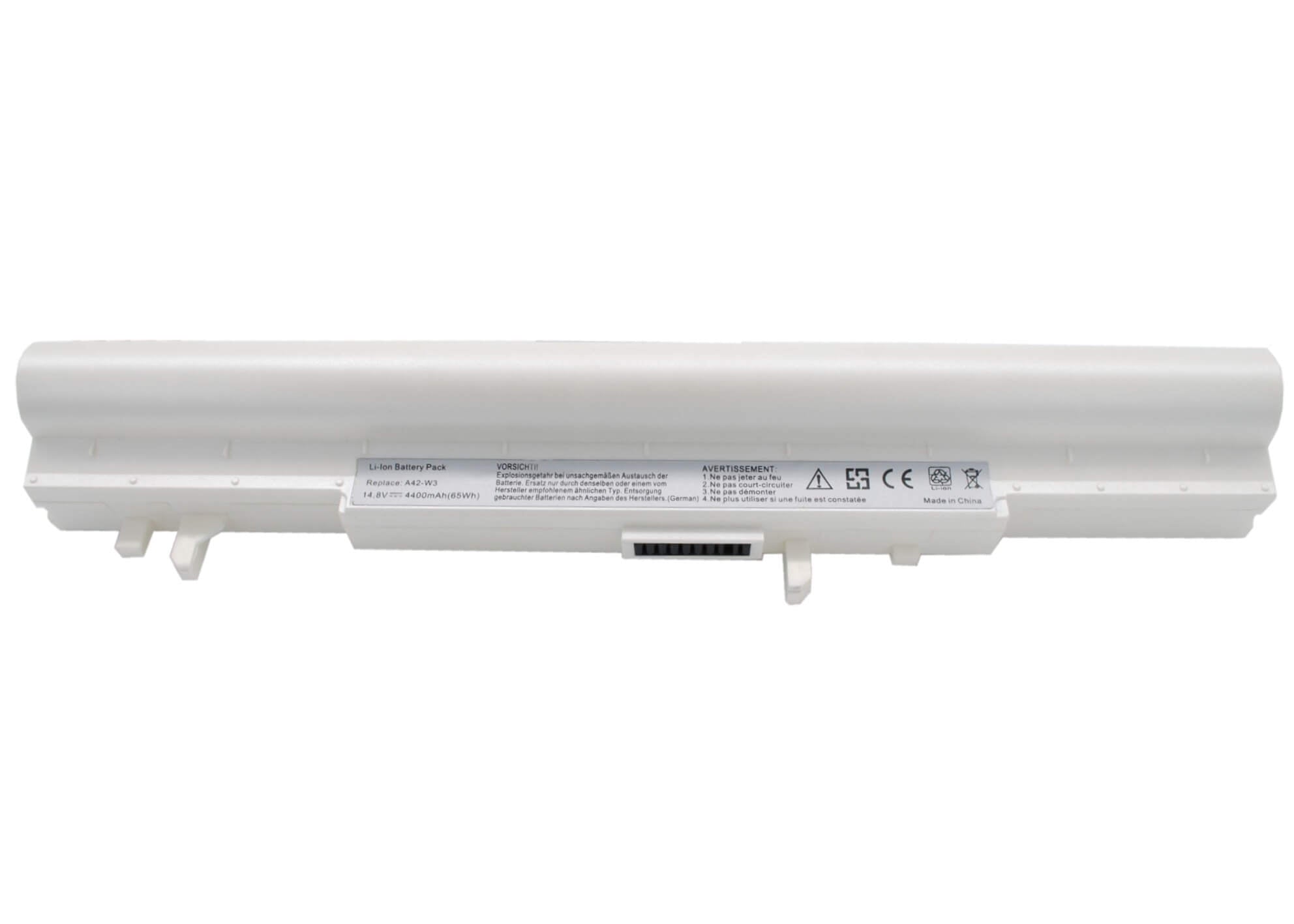 White, 14.8V, 4400mAh, Li-ion Battery fits Asus, W3, W3000, 65.12Wh